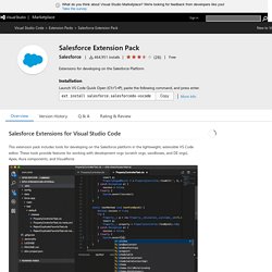 Salesforce Extensions for VS Code