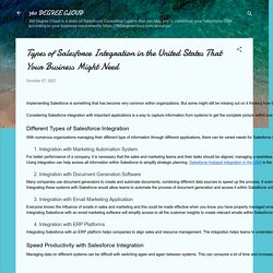 Types of Salesforce Integration in the United States That Your Business Might Need