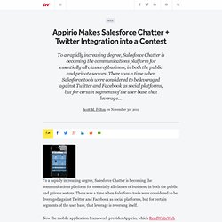 Appirio Makes Salesforce Chatter + Twitter Integration into a Contest - ReadWriteCloud