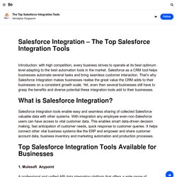 Salesforce Integration - The Top Salesforce Integration Tools