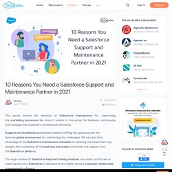 10 Reasons You Need a Salesforce Support and Maintenance Partner in 2021 - Forcetalks