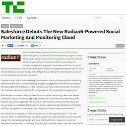 Salesforce Debuts The New Radian6-Powered Social Marketing And Monitoring Cloud