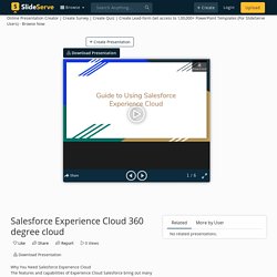 Salesforce Experience Cloud 360 degree cloud PowerPoint Presentation - ID:10892059