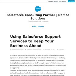 Using Salesforce Support Services to Keep Your Business Ahead