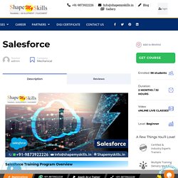 Salesforce - Shapemyskills Pvt. Ltd.