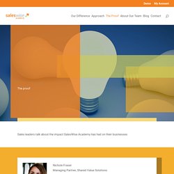 Proof that SalesWise Academy’s B2B sales training program works
