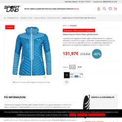 Salewa Giacca In Piuma Ortles Light Blu Donna - Acquista online su Sportland