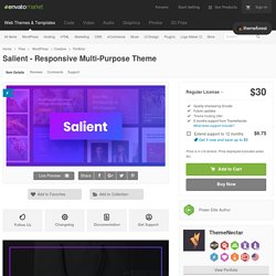 Salient - Responsive Multi-Purpose Theme