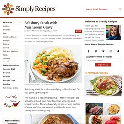 Salisbury Steak with Mushroom Gravy Recipe