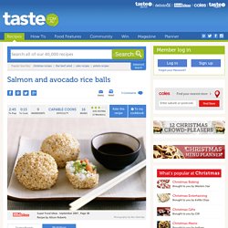 Salmon And Avocado Rice Balls Recipe