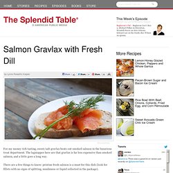 Salmon Gravlax with Fresh Dill