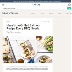 Cedar Plank Salmon w/ Grilled Vegetable Kabobs