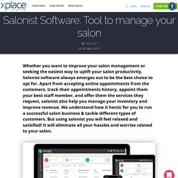 Salonist Software: Tool to manage your salon