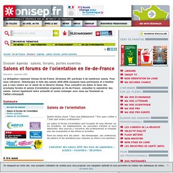 Salons et forums de l'orientation en Ile-de-France