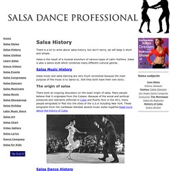 Salsa History - The history of salsa dancing and salsa music