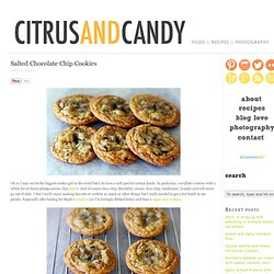 Salted Chocolate Chip Cookies - Citrus and Candy » Citrus and Candy