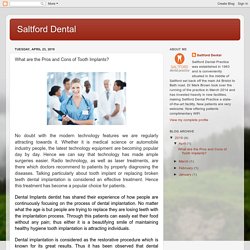 Saltford Dental: What are the Pros and Cons of Tooth Implants?