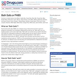 Bath Salts Information from Drugs