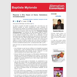 Baptiste Mylondo » Blog Archive » Réponse à Éric Hazan et Kamo: Salutations révolutionnaires!