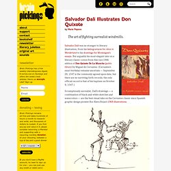 Salvador Dalí Illustrates Don Quixote