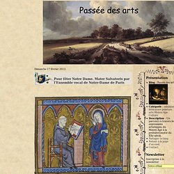 Pour fêter Notre Dame. Mater Salvatoris par l'Ensemble vocal de Notre-Dame de Paris