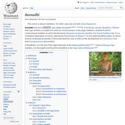 Samadhi - Wikipedia