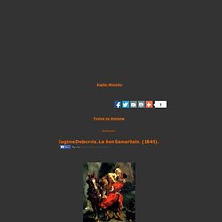 Eugène Delacroix,Le Bon Samaritain,1849,romantisme,éducation,enseignement,analyse et etude de la toile et du style,art,culture,peinture