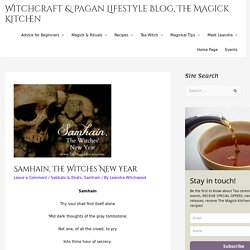 Samhain, The Witches New Year – Witchcraft & Pagan Lifestyle Blog, The Magick Kitchen