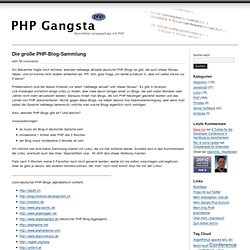 Die große PHP-Blog-Sammlung