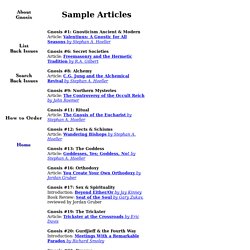 Sample Articles
