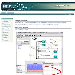 Sample Workflows — Kepler