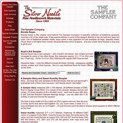 The Sampler Company, Brenda Keyes, Counted Cross Stitch, Needlework, Samplers, Patterns, Leaflets, Materials and supplies from The Silver Needle, Tulsa