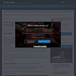 Free music samples: download loops, hits and multis from SampleRadar