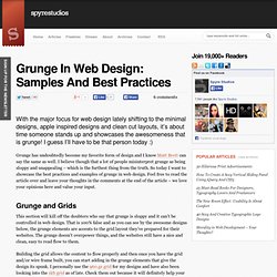 Grunge In Web Design: Samples And Best Practices