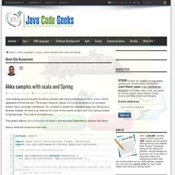 Akka samples with scala and Spring