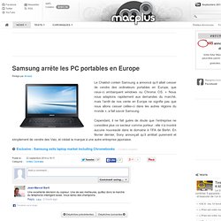 Samsung arrête les PC portables en Europe