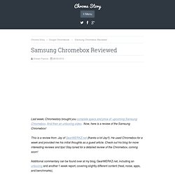 Samsung Chromebox Reviewed