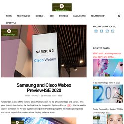 Samsung and Cisco Webex Preview-ISE 2020