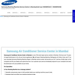 Samsung Air Conditioner Service Center in Mumbai