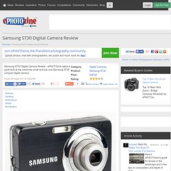 Samsung ST30 Digital Camera Review
