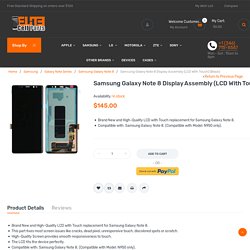 Samsung Galaxy Note 8 Display Assembly (LCD With Touch) (Black)