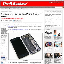 Samsung chips evicted from iPhone 5, autopsy reveals