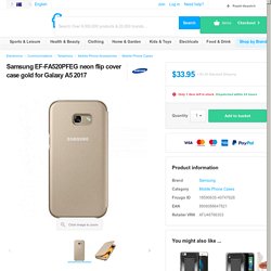 Samsung EF-FA520PFEG neon flip cover case gold for Galaxy A5 2017