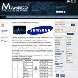 Samsung custom firmware con SamyGO