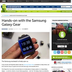 Hands-on with the Samsung Galaxy Gear