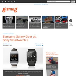 Samsung Galaxy Gear vs. Sony Smartwatch 2