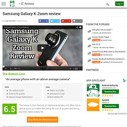 Samsung Galaxy K Zoom review