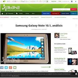 Samsung Galaxy Note 10.1, análisis