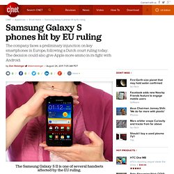 Samsung Galaxy handsets hit by EU ruling