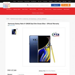 Buy Galaxy Note 9 128GB Dual Sim Ocean Blue